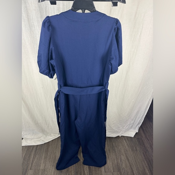 Frnch Laurine Navy Jumpsuit Size Medium (6-8) NWT - Picture 13 of 17